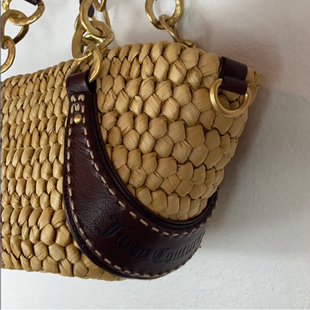 Juicy Couture Corn Husk & Goat Leather Beach Tote
